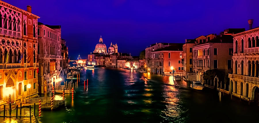 Twilight in Venice #2 Photograph by Maria Coulson
