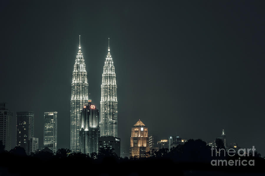Architecture Photograph - Twin Towers #1 by Charuhas Images