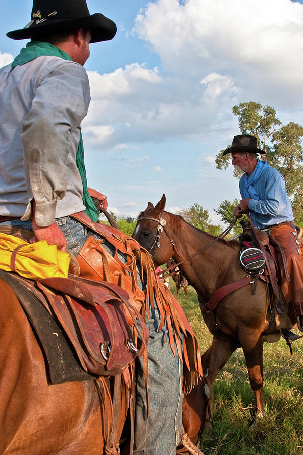Two Cowboys #1 Photograph by Toni Hopper
