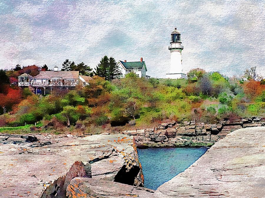 Two Lights - Maine #1 Photograph by Joseph Hendrix