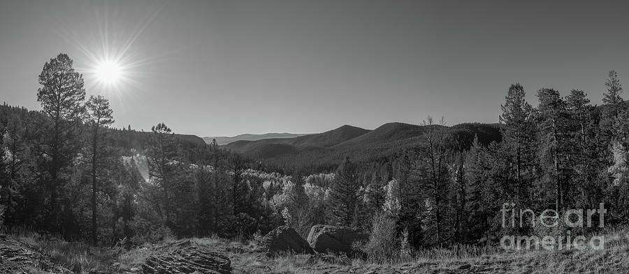 Tyndall Creek in the Rocky Mountains BW  #1 Photograph by Michael Ver Sprill