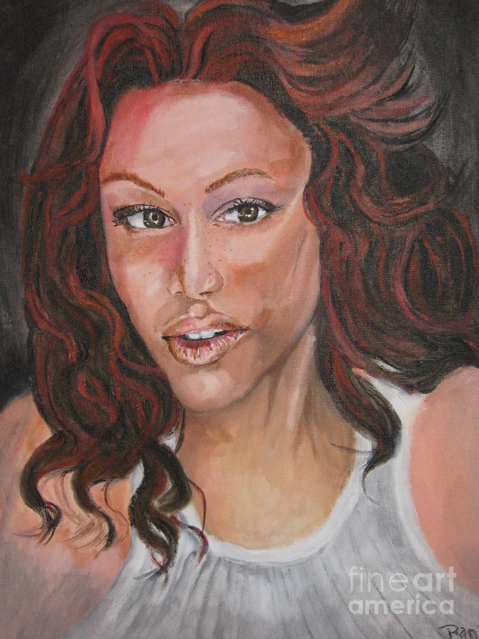 Tyra Banks #1 Painting by Thomasina Marks
