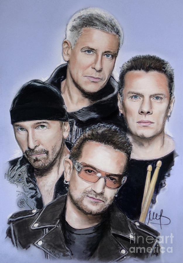 U2 Painting - U2 #1 by Melanie D