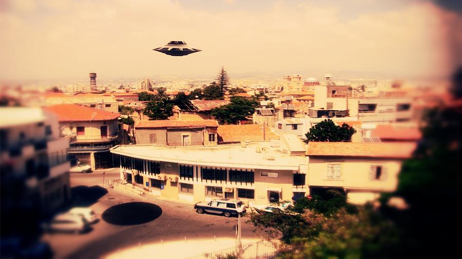 Fantasy Photograph - UFO Sighting #1 by Esoterica Art Agency