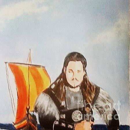 Uhtred - Last Kingdom #1 Painting by Audrey Pollitt