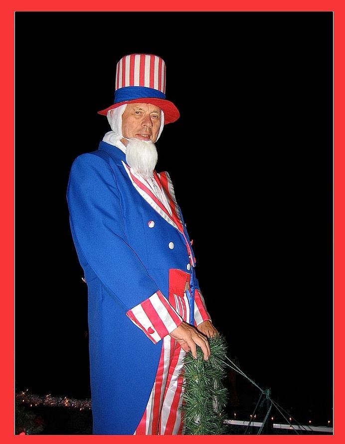 Uncle Sam Christmas Parade Eloy Arizona 2006 #1 Photograph by David Lee Guss