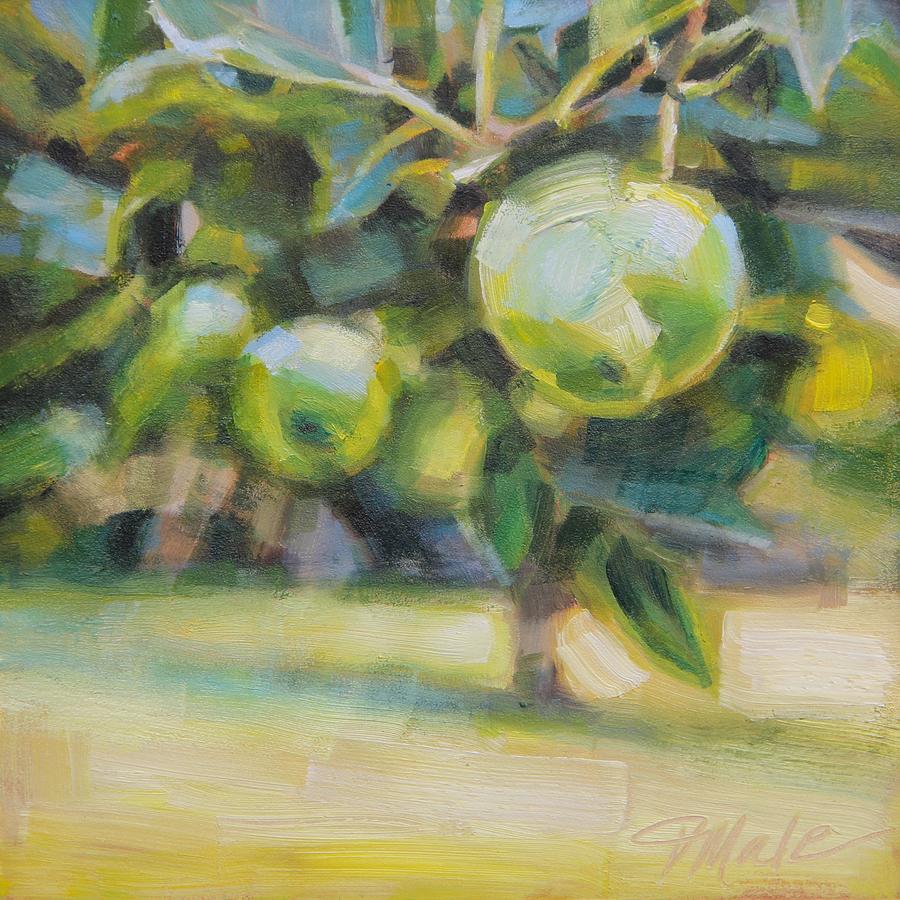 Under the Apple Tree #2 Painting by Tracy Male
