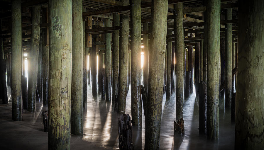 Beach Photograph - Under the Boardwalk #1 by Kristopher Schoenleber