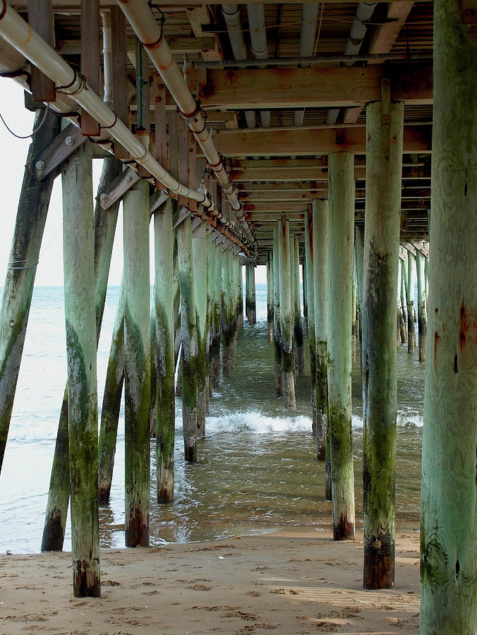 Under the Boardwalk #1 Photograph by Mary Capriole