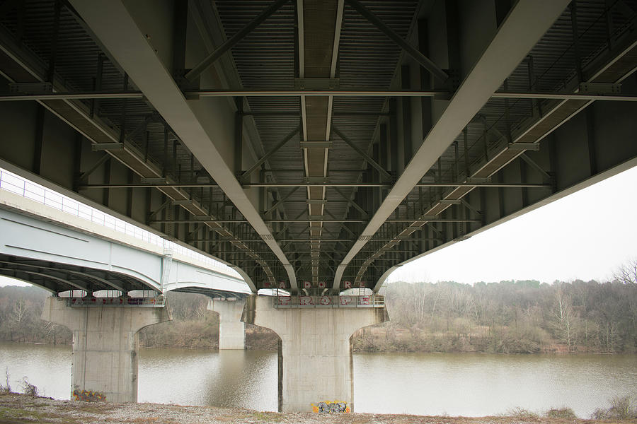 Under the Bridge 1 - Florence, Alabama Photograph by James-Allen