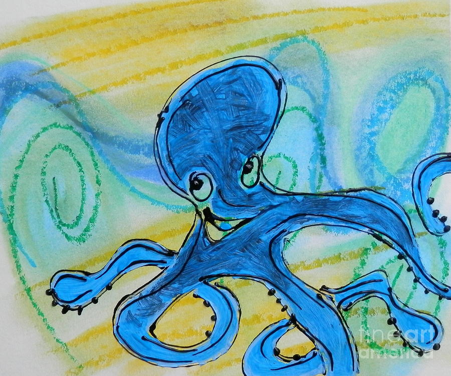 Under the sea #2 Painting by Barbara Leigh Art