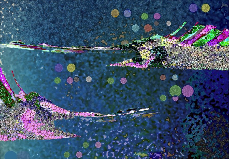 Swordfish Digital Art - Under The Sea #1 by Mimo Krouzian