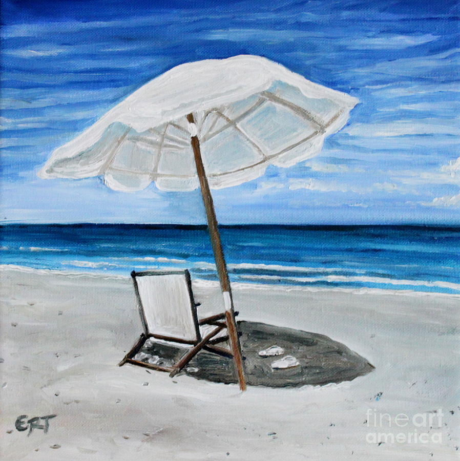 Under the Umbrella #1 Painting by Elizabeth Robinette Tyndall