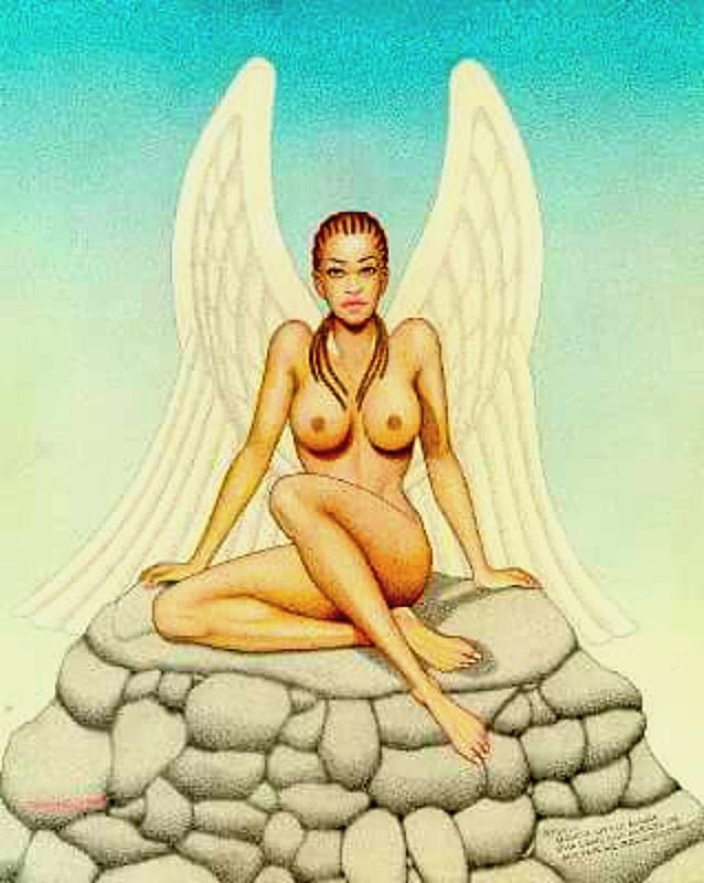 Nude Drawing - Underground Angel by Jay Thomas II