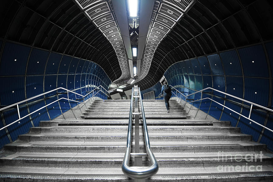 London Photograph - Underground Stair #1 by Svetlana Sewell