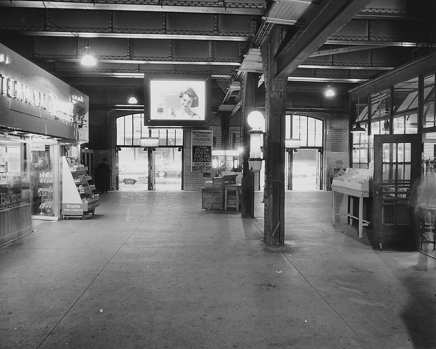 Underneath the Chicago Passenger Terminal Commuter Concourse - 1961 #1 Photograph by Chicago and North Western Historical Society