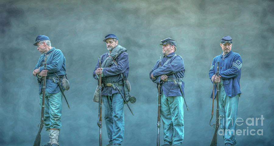 Union Civil War Soldiers  #1 Digital Art by Randy Steele