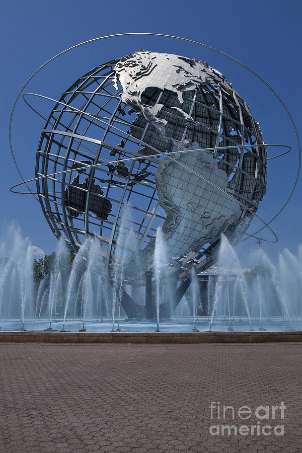 Unisphere globe in  Queens - New York #1 Photograph by Anthony Totah