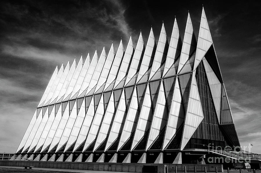 Architecture Photograph - United States Air Force Academy Cadet Chapel 5 by Bob Christopher