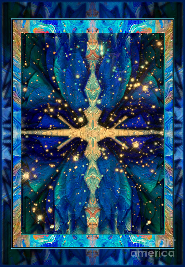 Universal Blues Mixed Media by Wbk Universal Blues Mixed Media by Wbk
