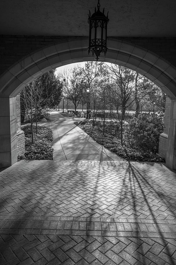 University of Notre Dame Black and White 2 #1 Photograph by John McGraw