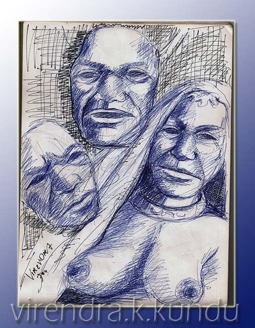 Untitle Drawing by Virendra kumar Kundu Untitle Drawing by Virendra kumar Kundu