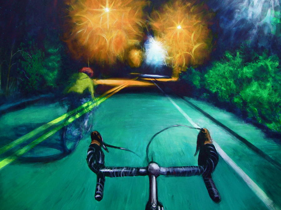Bicycle Painting - Untitled #1 by Chris  Slaymaker