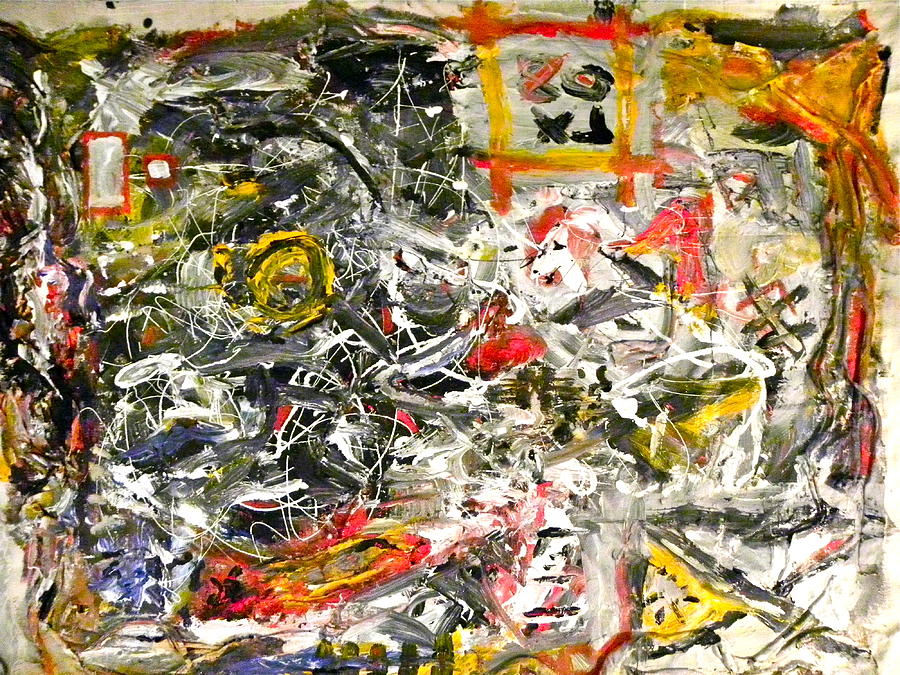 Abstract Expression Painting - Untitled  #1 by Matthew  Becker