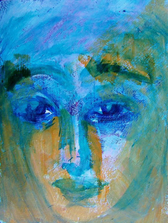 Untitled Portrait #1 Painting by Judith Redman