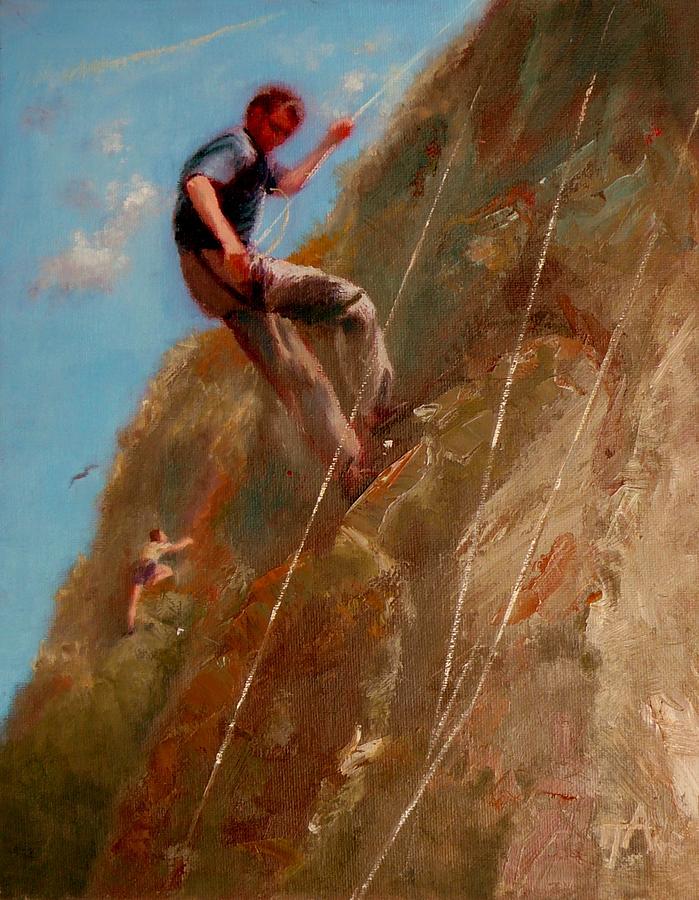 Rocks Painting - Up and Down by Irena Jablonski Rocks Painting - Up and Down by Irena Jablonski