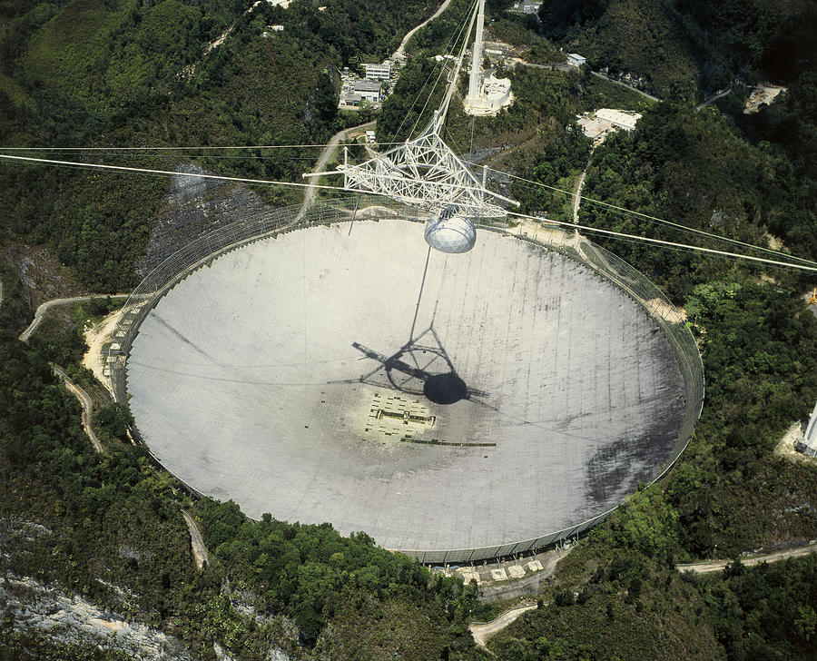 New Photograph - Upgraded Arecibo Radio Telescope With Subreflector #1 by David Parker