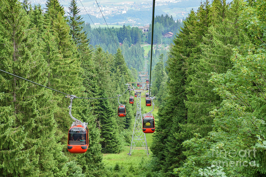 Urban Scenery, View From Cable Car In Pilatus Mountain Photograph