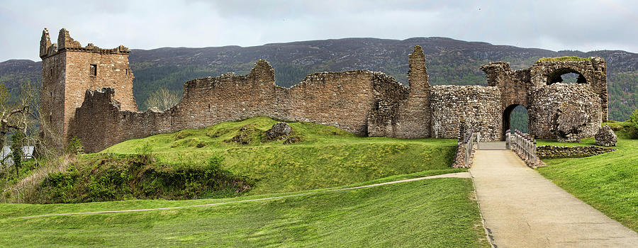 Urquhart  Castle wide #1 Photograph by Paul DeRocker