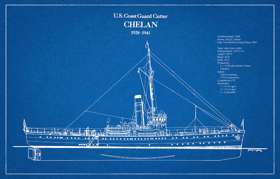 U.S. Coast Guard Cutter Chelan Digital Art by StockPhotosArt Com - Pixels