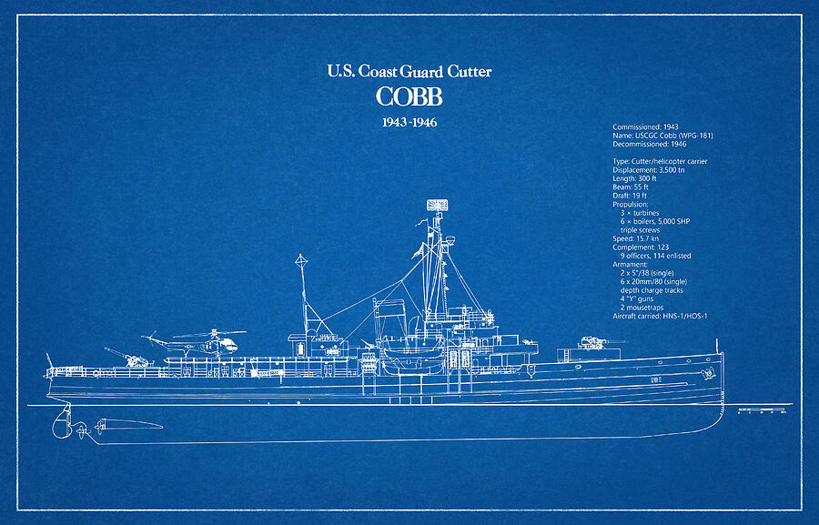 U.S. Coast Guard Cutter Cobb Digital Art by StockPhotosArt Com - Fine ...