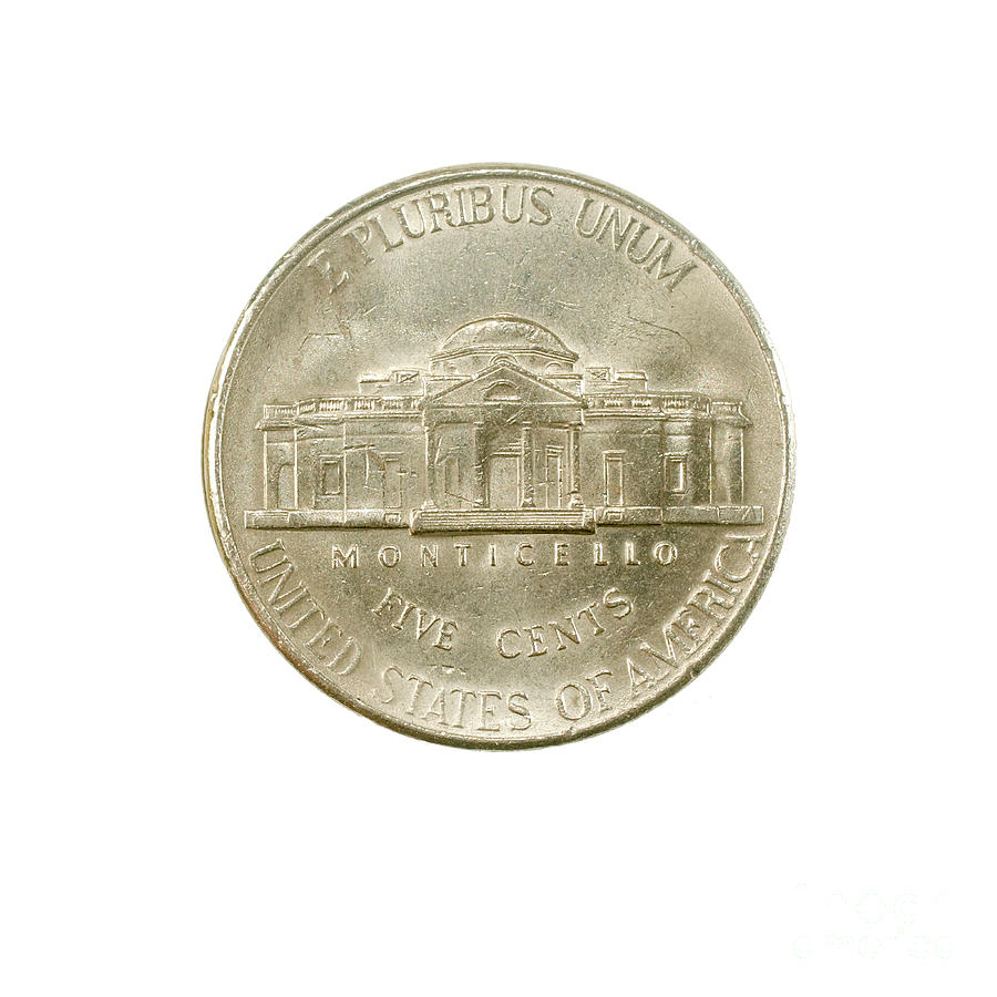 US one Nickel coin #1 Photograph by Ilan Rosen