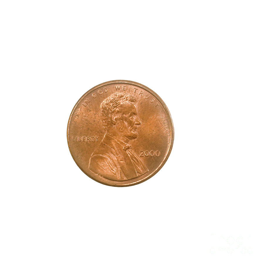 US one penny coin or one cent #1 Photograph by Ilan Rosen