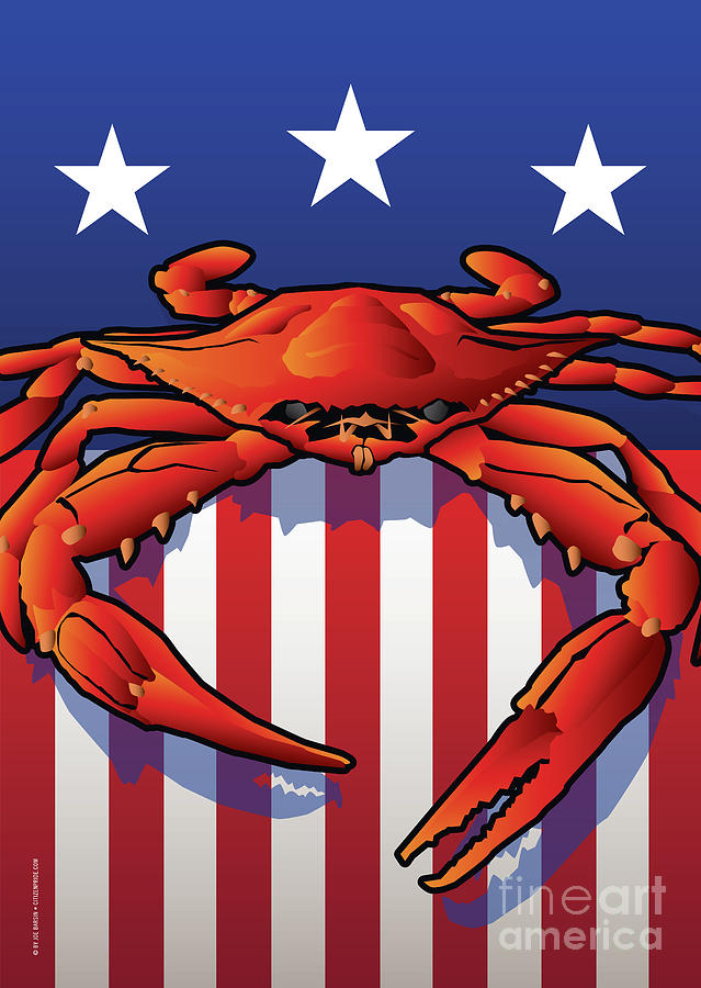 USA Crab #2 Digital Art by Joe Barsin