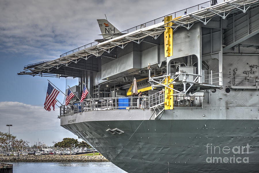 USS Midway CV41  #1 Photograph by David Zanzinger