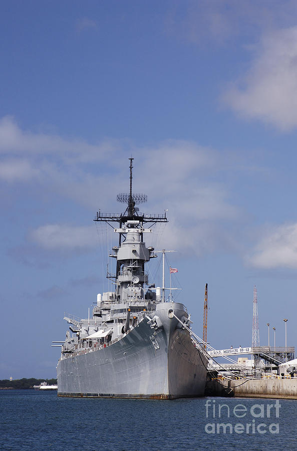 USS Missouri #1 Photograph by Greg Vaughn - Printscapes