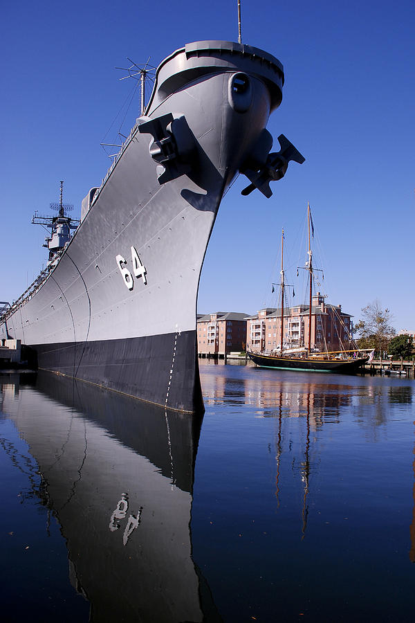 Battleship Photograph - USS Wisconsin #2 by Gene Myers
