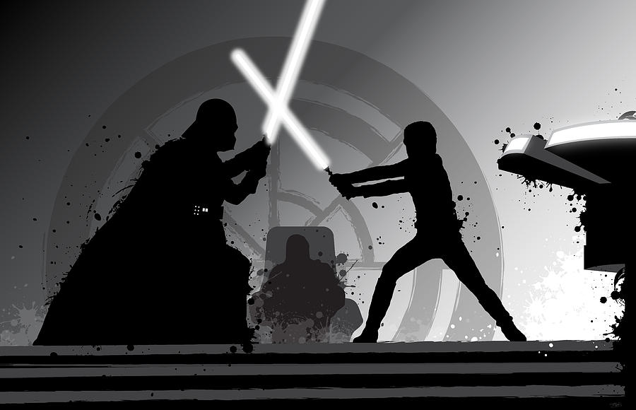 Luke Vs Vader Wallpaper
