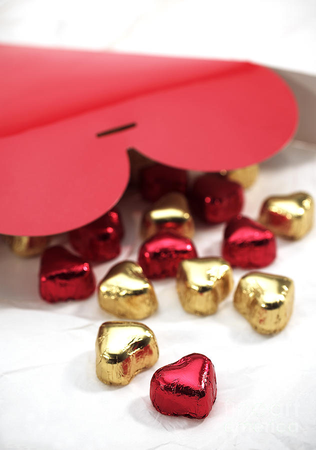 Valentines Day Chocolates #1 Photograph by Gerard Lacz