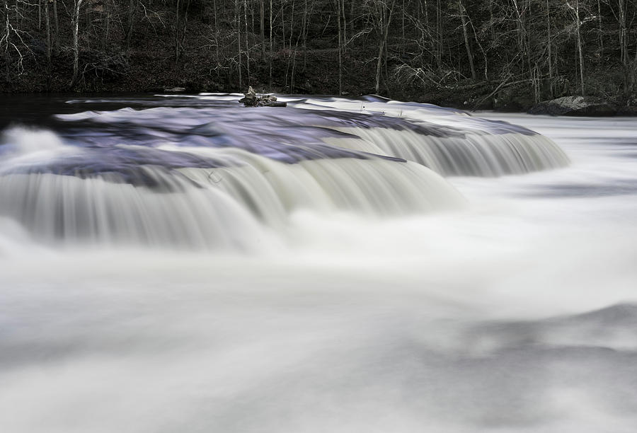 Abstract Photograph - Valley Falls State Park Waterfall in West Virginia #1 by Steven Heap