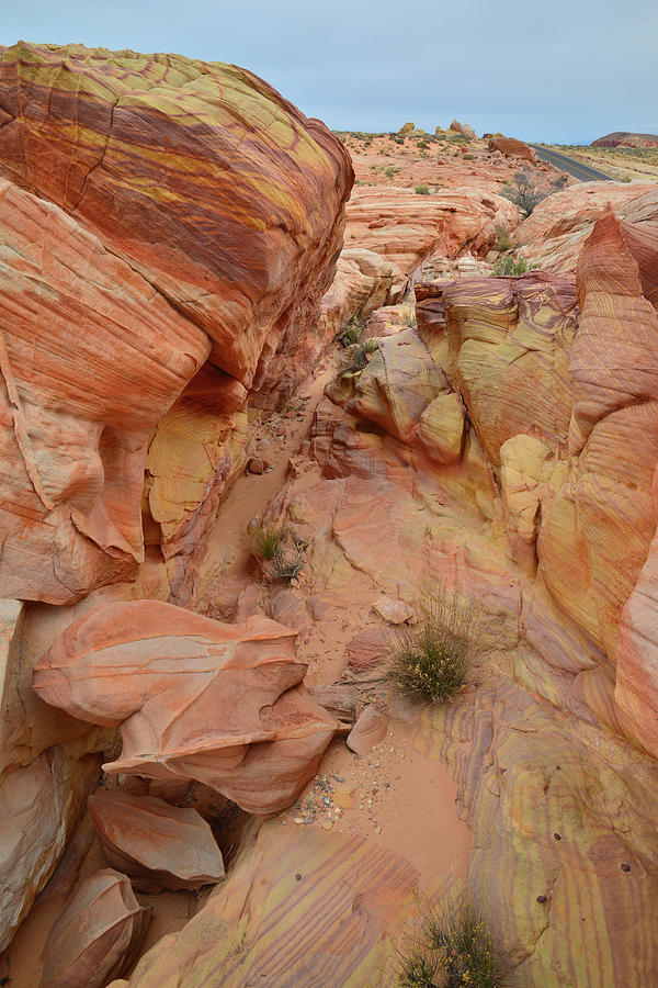 Valley of Fire Colorful Slot Canyon #1 Photograph by Ray Mathis