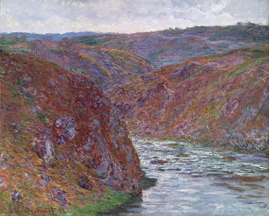 Valley Of The Creuse #1 Painting by Claude Monet