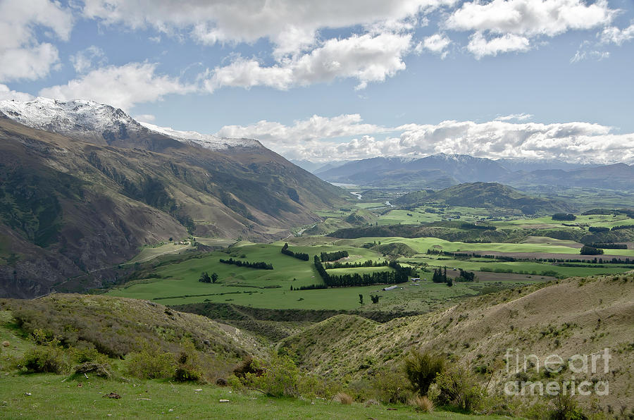 Valleys and Meadows of New Zealand. Springtime. Queenstown area. #1 Photograph by Yurix Sardinelly