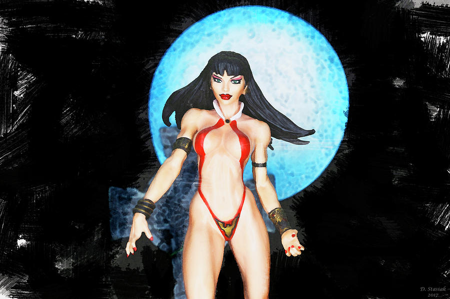 Vampirella #1 Digital Art by David Stasiak
