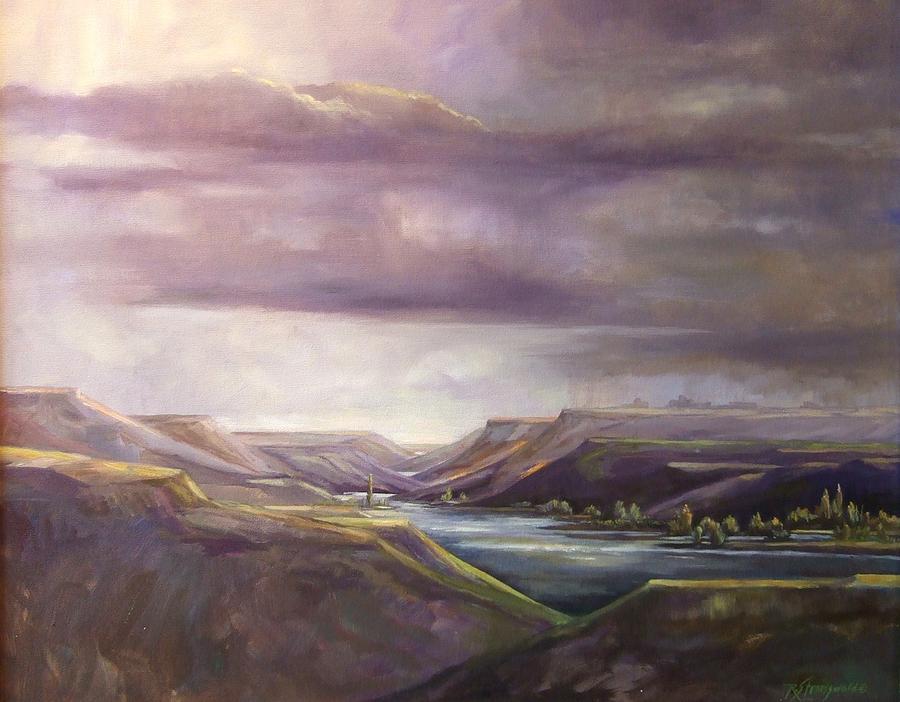 Cliffs Painting - Vantage Vista #1 by Ruth Stromswold