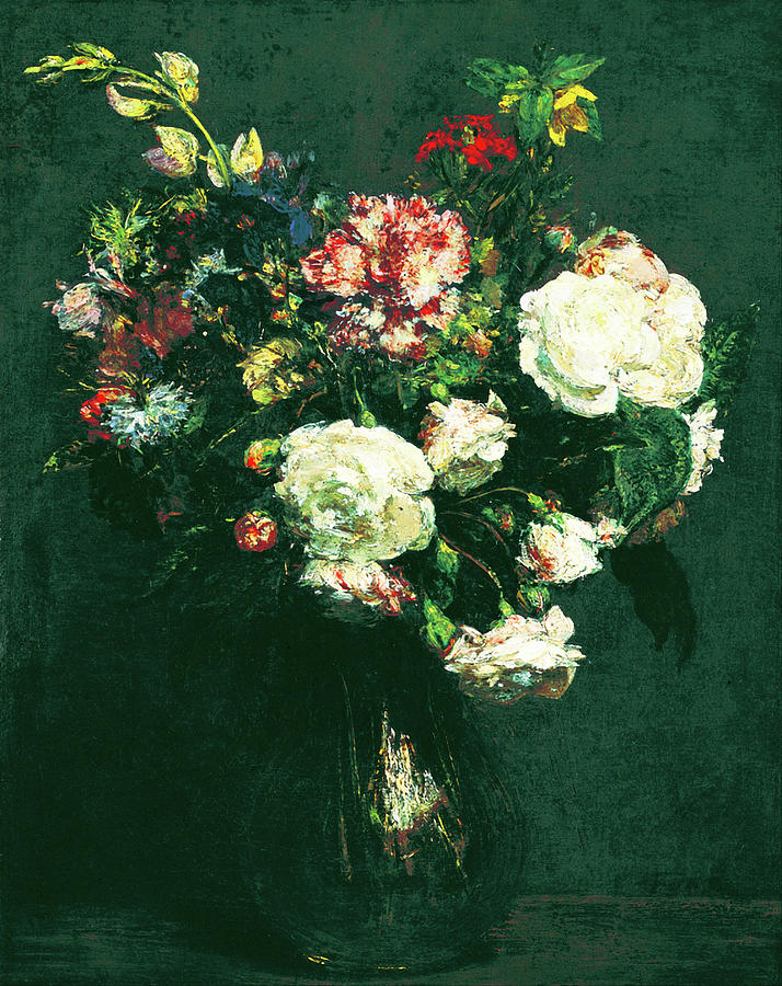 Vase of Flowers #1 Painting by Henri Fantin Latour